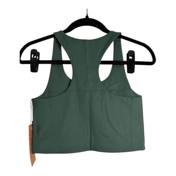 Girlfriend‎ Collective Paloma Racerback Sports Bra Medium (Green) NEW - Picture 6 of 9